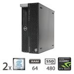 DELL 7820 2X XEON 8160/64/SSD480/RTX500