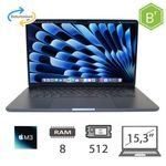 MBA 15,3 (2024)M3-8C CPU/8/512/10C GPU/