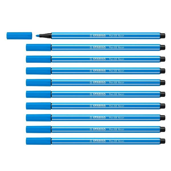 STABILO CF10 STABILO PEN 68 FLUO BLUE