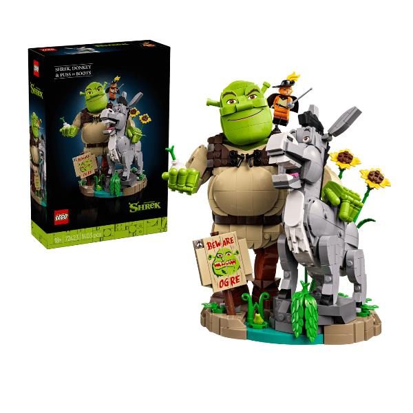 LEGO SHREK CIUCHINO E GATTO CON STIVALI